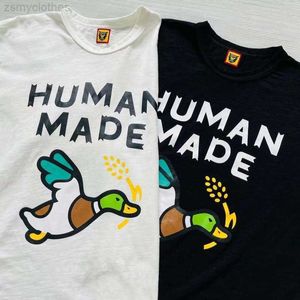 Męskie koszulki dobrej jakości Made Lumm Made Duck Fashion T-shirt Mężczyźni 1 1 Human Made Women Vintage T Shirt Slubie Show Show Rleeves Streetwear Tees