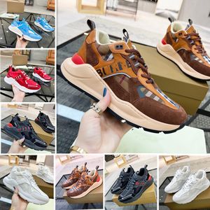 Paris Designer Casual Shoes Leather Vintage Classic Plaid Training Sneakers Berry Stripe Shoes Fashion Training Men Color Strip Sneakers