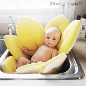 Bathing Tubs Seats Sunflower Baby Bath Pad Newborn Bath Pillow Shower Folding Baby Bath Chair Pet Pad Bath Support essence Z230817