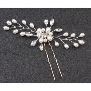 Pannband smyckenCrystal Pearl Pins för Sier Color Bridal Aessory Fashion Women Clips Många hårsmycken Drop Delivery 2021 Hairjewel Dhes6