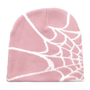 BeanieSkull Caps Women Men Winter Spider Web Knitting Beanies Hat Gothic Street Knitted Bonnet Cap 100% Cotton Fashion Warm Skullies Beanies Hats 230816