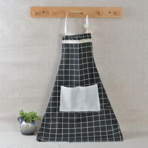 All-Match Plaid Lace Apron Coréia