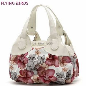 Hobo FLYING BIRDS! women leather handbags Popular flower pattern Women handbags shoulder bag ladies women's bags bolsas tote SH462 HKD230817