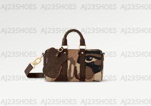 Keepall 25 Designer Handväskor axelväska Luxurys monogram läder crossbody väskor M46701 M46678