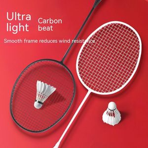 Other Sporting Goods Badminton racket carbon fiber ultra light integrated competition training beginner attack and defense badminton 230816