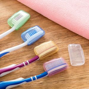 Badtillbehör Set Toothbrush Head Cover Portable Headbonad Travel Vandring Camping Brush Case Tandrengöringsskydd