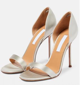 Mode Frauen High Heeled formelle Schuhe Rückenpackung Absatz sexy flache geschnittene Schuhe Ein Charakter mit exponierten Toes Hochzeitsfeier Lady Casual Bequeme Schuhe EU35-43
