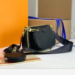 Vendita di fabbrica Designer di alta qualità Donna sacca borsetta Fiori in rilievo Tre borse per le spalle con scatola con scatola