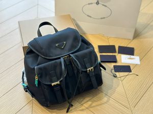 Modny plecak czarny nylon Wysokiej jakości luksusowa torebka torebka szkolna lekko wodoodporne torby na ramię plecak