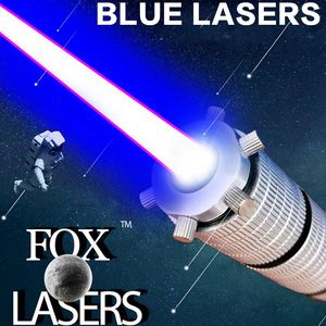 Foxlasers-Blue Laser Latarka 7W 445--450 Nm Światło laserowe Can Focel/Zoom Wysoka jasność Sprzęt zewnętrzny 21700