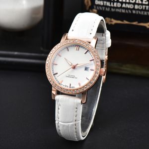 Omeg -Armbanduhren für Frauen 2023 Womens Uhren drei Nadeln Quarz Watch hochwertige Luxusmarken -Designer -Uhr -Leder -Leder -Gurt Fashion Montre de Luxe