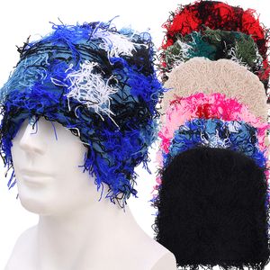 BeanieSkull Caps Balaclava Beanies Homens Chapéu para Homens Outdoor Camuflagem Fleece Fuzzy Balaclava Ski Balaclava Distressed Malha Full Face Ski Máscara 230816