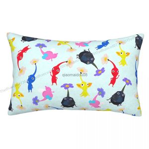 Pillow Case Characters Cojines case Pikmin Game Cushion Home Sofa Chair Print Decorative Coussin Covers HKD230817