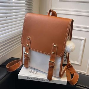 School Bags Women Backpack 2023 Travel Large Backpacks PU Leather Handbag Bag For Teenage Girls Women's Female Book Mochila