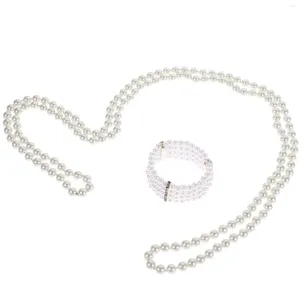 Orecchini di collana set de para mujer perla make sposa