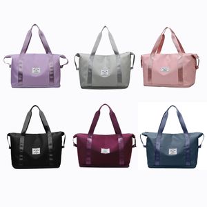 Backpacking Packs Fashion Women Tote Travel Luggage Bag Multifunctional Casual Duffle Bags Oxford Large Capacity for Shopping Fitness Gym 230816