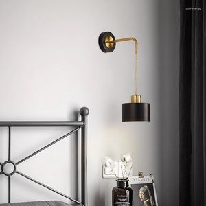 Стеновые лампы спальня прикроватная лампа минималистская современная дизайнер