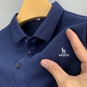 Herren Polos Poloshirt Hazzys Sommer High End Business Casual Sport Qualität Kurzarm T-Shirt Tops T-Shirts p230817
