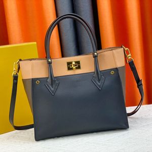 Refined On My Side Tote Bag Designer Shoulder Bag Women Handbags Luxury Crossbody Purse Fashion Handbag Woman Cross Body Bags Elegant Stitching Grain Leather Totes