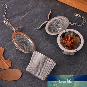 Enkel 1 st rostfritt stål TEA INFUSER SPHERE LOCKING SPICE TEA BALL Silter Mesh Infuser Filter Silers Köksverktyg återanvändbara