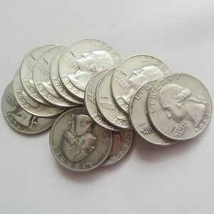 Us Coins Um conjunto de (1932-1964) -PSD 14pcs Craft Washington Quarter Dollar Cópia Decorar