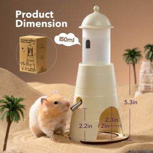 Small Animal Supplies MEWOOFUN's Hamster Water Bottle with Stand Hideout Space 150ml Convenient and Comfortable Solution for Dwarf Hamsters Gerbil 230816