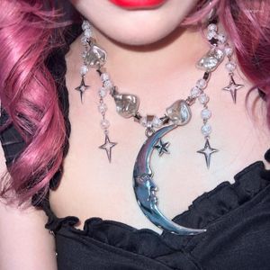 チェーンY2Kアクセサリー女性のためのパンクスタイルのネックレスロックガールズゴシック様式のサブカルチャーネックレス