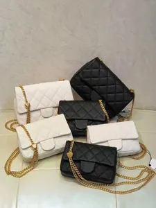 10a Super Original Kvalitet Kaviarläder Kardioid Sphere Bag Classic Women Handväskor Fashion Ladies Real Leather Chain Shoulder Bag Luxurys Designers Väskor med låda