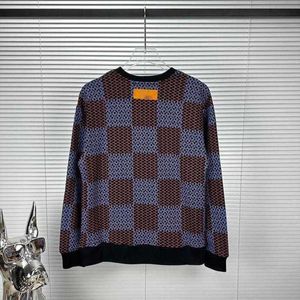 1V Designer-Pullover für Herren und Damen, langärmeliges T-Shirt, Rundhals-Kapuzenpullover, Palm-Jacquard-Webart, Sweatshirt, Herren-Oversize-Pullover