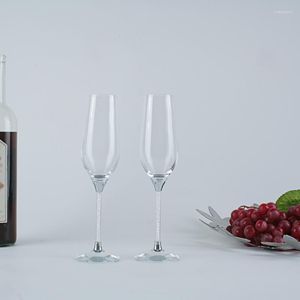 Weingläser Weihnachtstisch Goblet Champagner Cristal Flöten Glas Toaster Mode Haushaltsgegenstände Coupé Bubbles