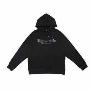 2023 Hoodies de grife para masculino e feminino novo moletom de moletom Broken Bear Selto de Melas Teddy Urso Trendy Terry Explosão Estilo Men e Mulheres Tamanho S-XL preto