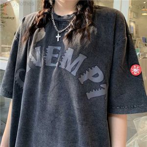 Men's T-Shirts Good Quality Cavempt Fashion Shirts Men 1 1 Nice Washed Heavy Fabric CAV EMPT C.E Women Vintage T-shirt Oversized Tee