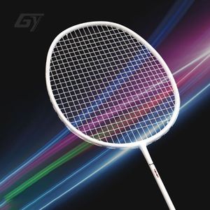 Andra sportvaror Guangyu 10U 54G Badminton Racket Full kolfiberbalans 308 310mm String 28 30 kg Single Racquet 230816