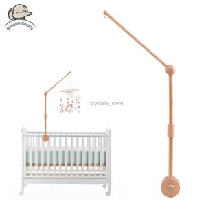 Bopoobo Neues Baby Holzbett Glockenhalterung Hängende Rasseln Spielzeugbügel Baby Krippe Bett Bell Holz Spielzeughalter Arm Klammer HKD230817