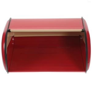 Plates Bread Box Household Bin Countertop Metal Containers Storage Organizer Holder Kitchen