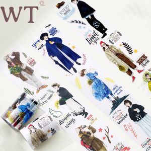 Adhesive Tapes Arrival Wide Washi PET Original WT Figures Journaling Scrapbook Stickers Lovely Cool Girl Notebook Sticker 6cm5M 2016 230816