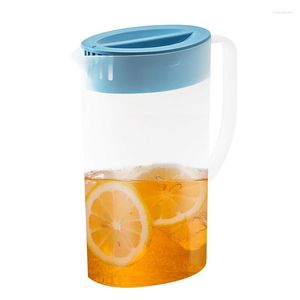 Höftkolvar juice pitcher med locket stort dricksvatten dispenser vattenkokare limonad container munnen mat klass