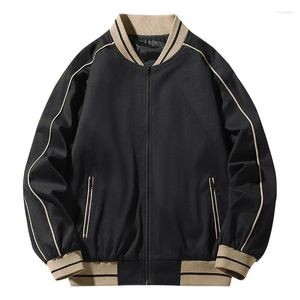 Men's Jackets 2023 Men's Autumn Striped All-Matching Baseball Uniform Youth Casual Loose Large Size Multicolor Jacket