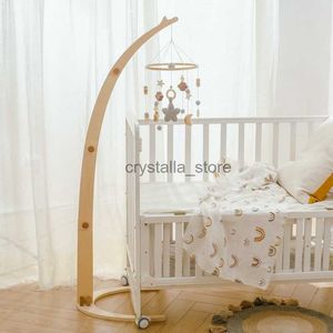 Wooden Baby Crib Hanging Rattles Cartoon Bear Cloudy Soft Felt Star Moon Bed Bell Montessori Education Toys Baby Gift HKD230817