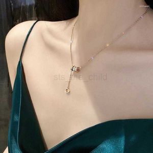 Pendant Necklaces Pendant Necklaces Titanium Steel Temperament Net Red Short Chain Clavicle Korean Girl Party Decoration Necklace Does Not Fade