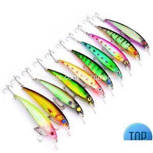 Baits Lures 1Pcs 11Cm Road Bait Mino13.4G 10Color Sinking Vibrating Rattan Hook Wiggler Deep Submergence Marine Artificial Plastic D Dhalg