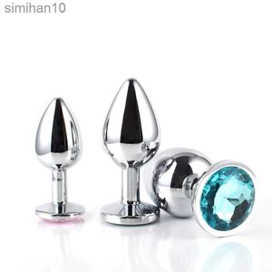 Anal Toys Stainless Steel Metal Anus Stuffed Into Human Toys Gay Ass Stuffed Anus Fake Penis Male and Female Sex Flirting Products HKD230816