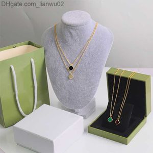 Hänge halsband mode mini hänge halsband designer halsband kvinnors smycken fritillaria klöver design guld 4 färg elegant temperamentell z230817