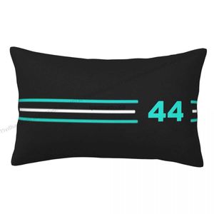 Pillow Case Hamilton 44 Umarmungskoffer F1 Auto Race Rucksack Cojines Schlafzimmer bedruckte Büroabdeckungen Dekorative HKD230817