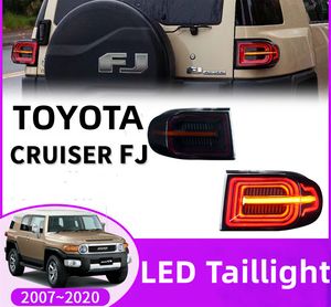 Auto bakre lampa för Toyota FJ Cruiser Led Taillight 20 07-20 20 LED Montering Bromsljus Streamer Signal Highlight