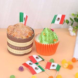 Festliche Lieferungen, Cupcake-Picks, perfekte Dekoration, Atmosphäre, schöner Themenkuchen, schicke Nationalflaggenform, geeignet für viele Partys