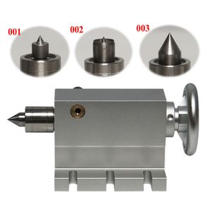 Contropunta MT2 per tornio asse rotante mandrino altezza centrale 65MM per router di legno CNC centro vivo a 4 assi metallo argentato