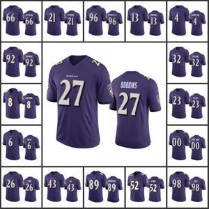 Baltimore''ravens''men 6 Patrick Queen 8 Lamar Jackson 89 Mark Andrews 4 Jason Pierre-Paul Women Youth Purple Custom Vapor Limited Jersey