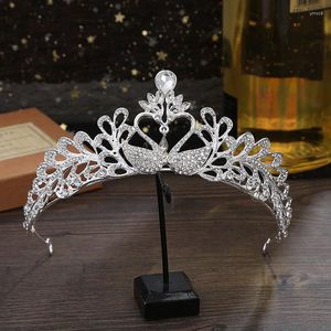 Klipy do włosów Princess Wedding Bridal Bridalal Tiara Crown Headband Girls Crystal Rhinestone Biżuteria
