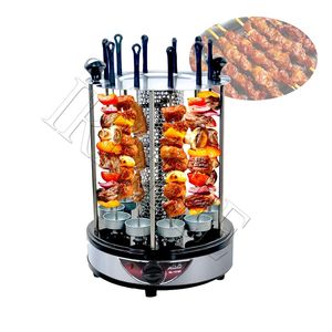 220 V Elektrische Grillgrill Haushalt rauchlose rotierende Lamm Kebab BBQ -Maschine